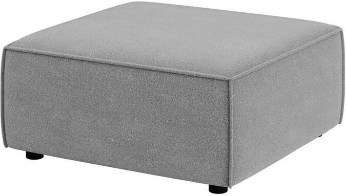 OTTO Hocker Poef Cavan afmetingen BxDxH: 90x90x42 cm geschikt voor de serie met golfondersteuning ook in bouclé