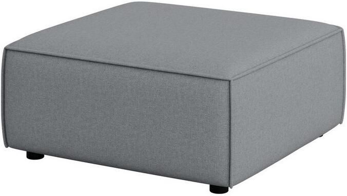 INOSIGN Hocker Poef Cavan afmetingen BxDxH: 90x90x42 cm geschikt voor de serie met golfondersteuning ook in bouclé