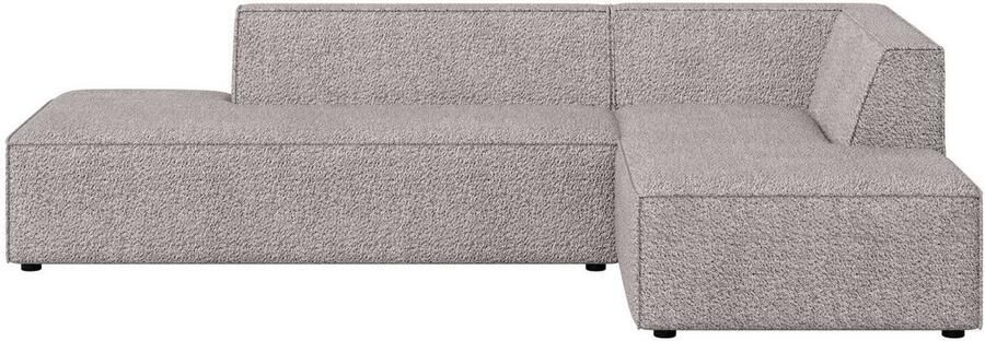 INOSIGN Hoekbank Cavan met ottomane links of rechts bestelbaar L-vorm met golfondersteuning afmetingen B D H: 270 180 72 cm