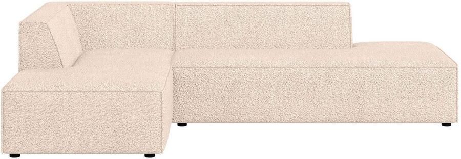 INOSIGN Hoekbank Cavan met ottomane links of rechts bestelbaar L-vorm met golfondersteuning afmetingen B D H: 270 180 72 cm