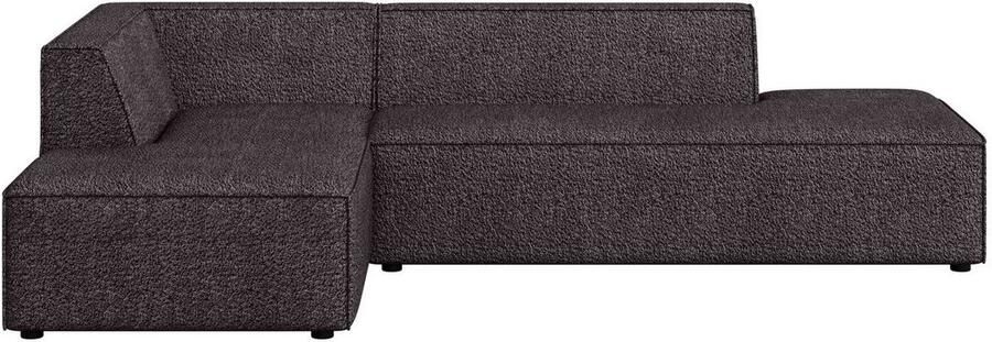 INOSIGN Hoekbank Cavan met ottomane links of rechts bestelbaar L-vorm met golfondersteuning afmetingen B D H: 270 180 72 cm