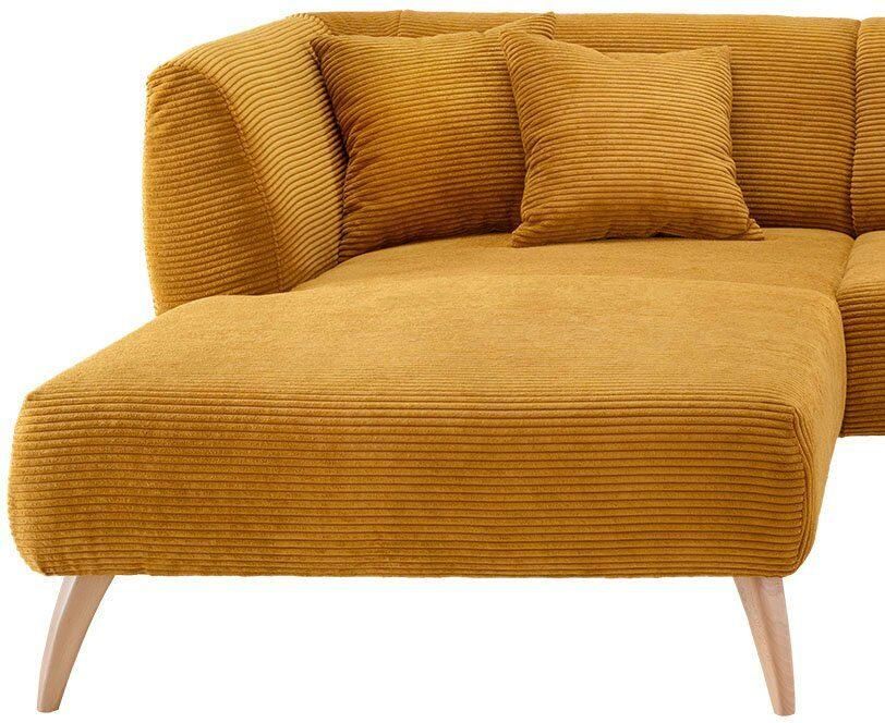 INOSIGN Hoekbank Colori gestoffeerde meubelen met tijdloos elegante rugleuning. L-vorm