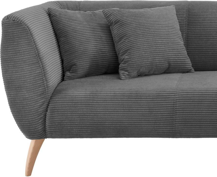 INOSIGN Hoekbank Colori gestoffeerde meubelen met tijdloos elegante rugleuning. L-vorm