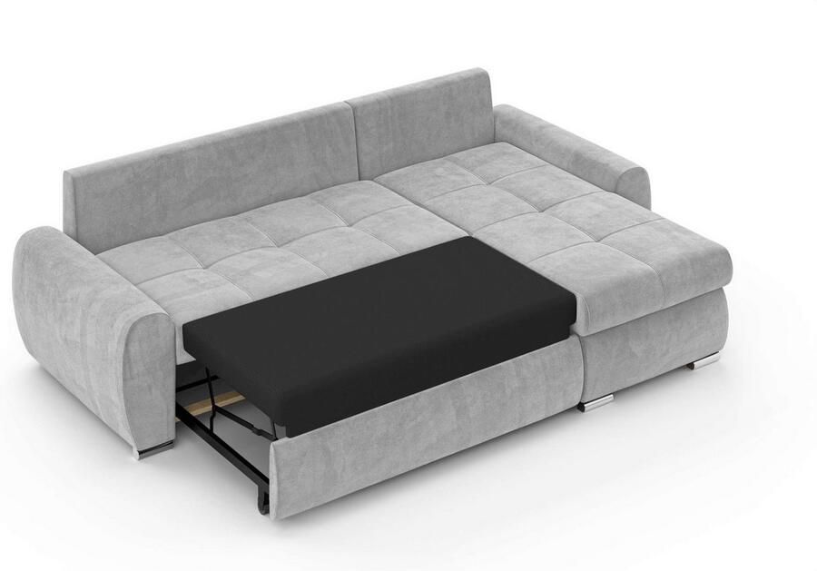 INOSIGN Hoekbank HAVERHILL slaapbank met bedlade afmetingen B H D: 237 89 166 cm