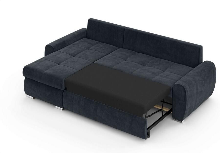 INOSIGN Hoekbank HAVERHILL slaapbank met bedlade afmetingen B H D: 237 89 166 cm