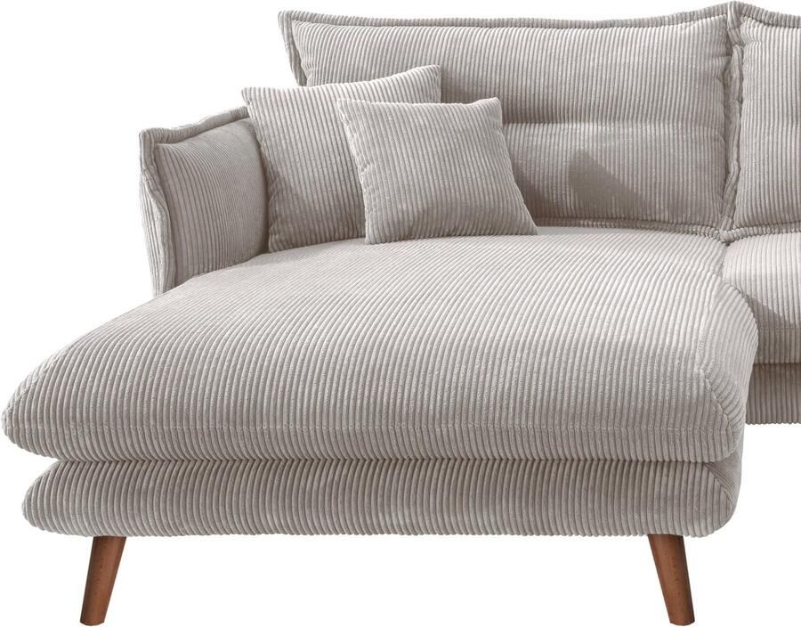 INOSIGN Hoekbank Lazio modern en comfortabel smalle armleuningen geweldige detailafwerking