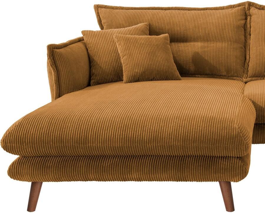 INOSIGN Hoekbank Lazio modern en comfortabel smalle armleuningen geweldige detailafwerking