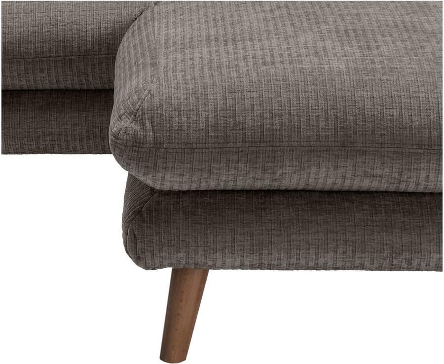 INOSIGN Hoekbank Lazio modern en comfortabel smalle armleuningen geweldige detailafwerking