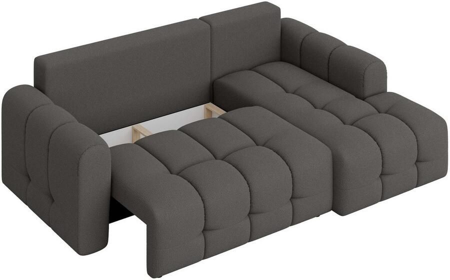 INOSIGN Hoekbank Manilla optioneel met bedfunctie B D H 265 170 91 cm L-vorm met recamiere rechts links bestelbaar golfondersteuning