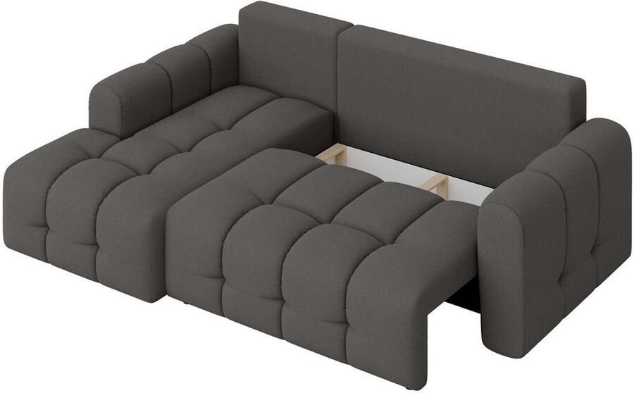 INOSIGN Hoekbank Manilla optioneel met bedfunctie B D H 265 170 91 cm L-vorm met recamiere rechts links bestelbaar golfondersteuning