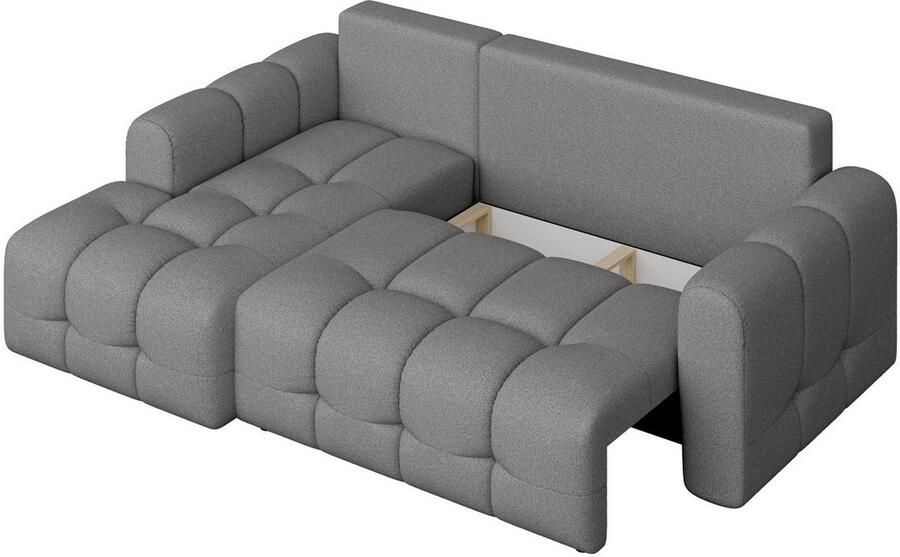 INOSIGN Hoekbank Manilla optioneel met bedfunctie B D H 265 170 91 cm L-vorm met recamiere rechts links bestelbaar golfondersteuning