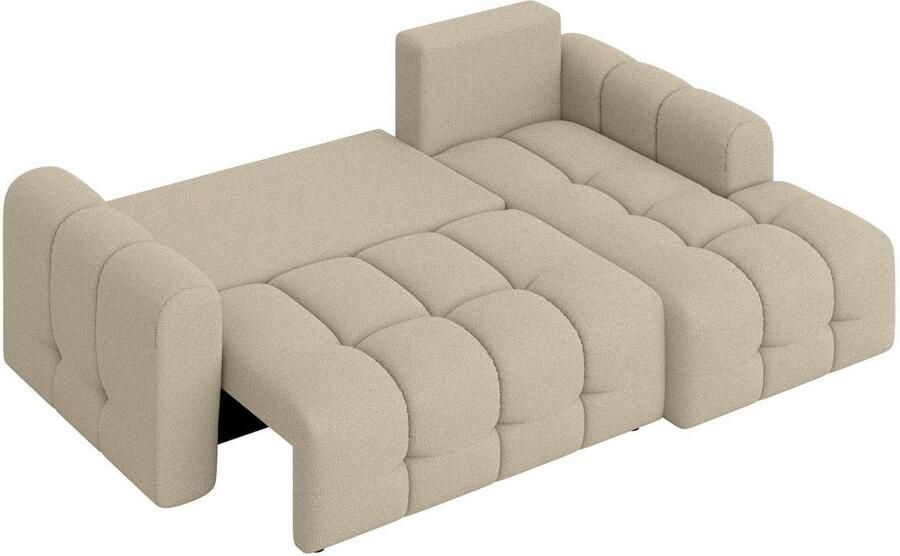 INOSIGN Hoekbank Manilla optioneel met bedfunctie B D H 265 170 91 cm L-vorm met recamiere rechts links bestelbaar golfondersteuning