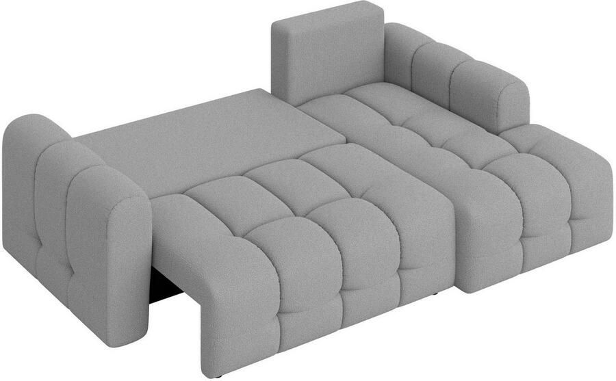 INOSIGN Hoekbank Manilla optioneel met bedfunctie B D H 265 170 91 cm L-vorm met recamiere rechts links bestelbaar golfondersteuning