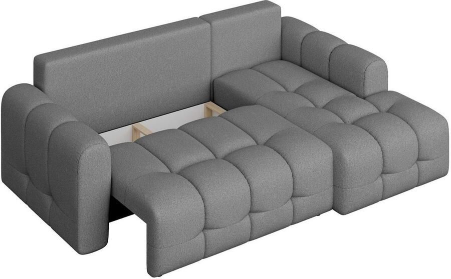 INOSIGN Hoekbank Manilla optioneel met bedfunctie B D H 265 170 91 cm L-vorm met recamiere rechts links bestelbaar golfondersteuning