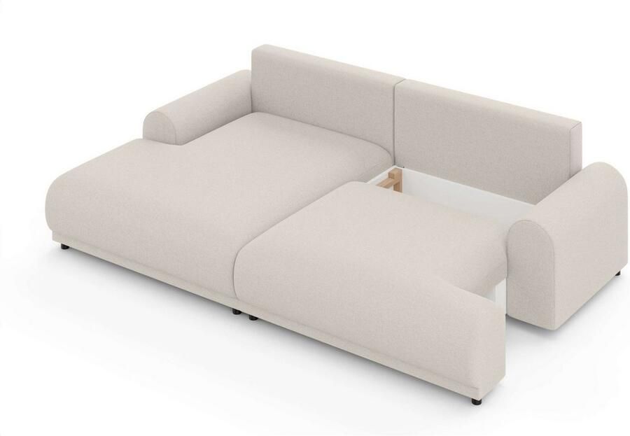 INOSIGN Hoekbank Marsby met bedfunctie en bedlade afmetingen: B H D 242 65 145 cm