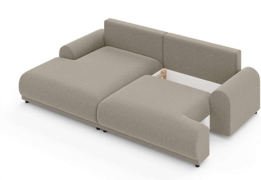 INOSIGN Hoekbank Marsby met bedfunctie en bedlade afmetingen: B H D 242 65 145 cm