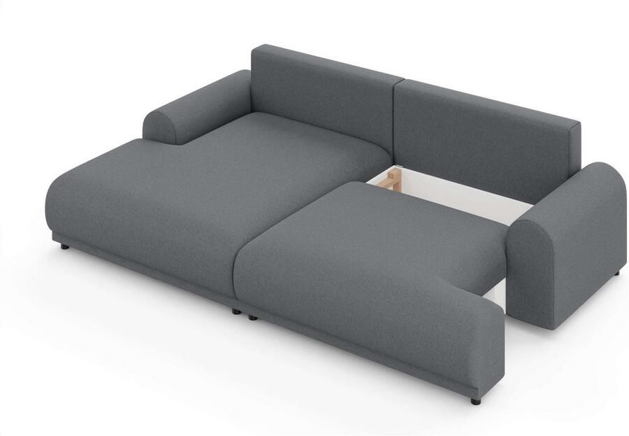 INOSIGN Hoekbank Marsby met bedfunctie en bedlade afmetingen: B H D 242 65 145 cm