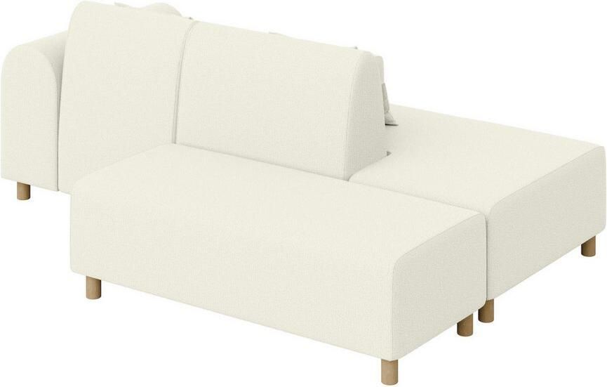 INOSIGN Hoekbank Suyala L-vorm met poef