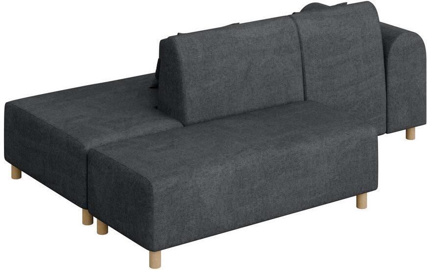 INOSIGN Hoekbank Suyala L-vorm met poef