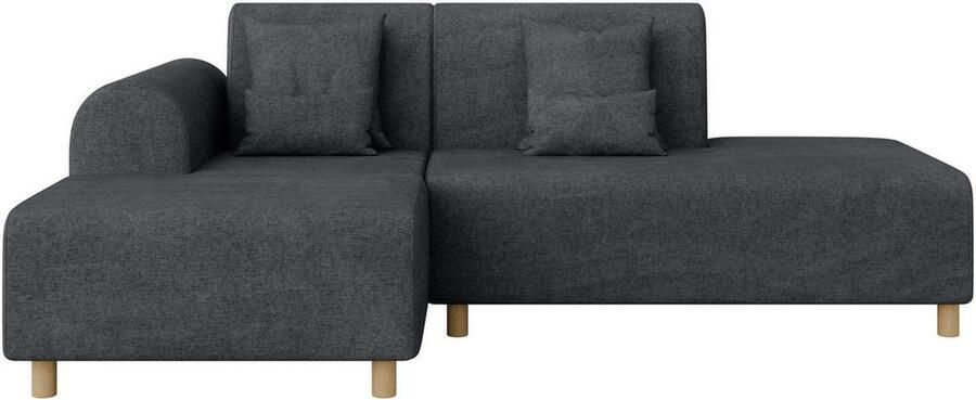 INOSIGN Hoekbank Suyala L-vorm met poef