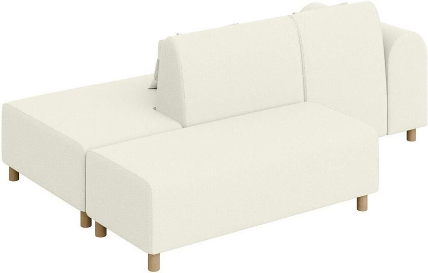 INOSIGN Hoekbank Suyala L-vorm met poef