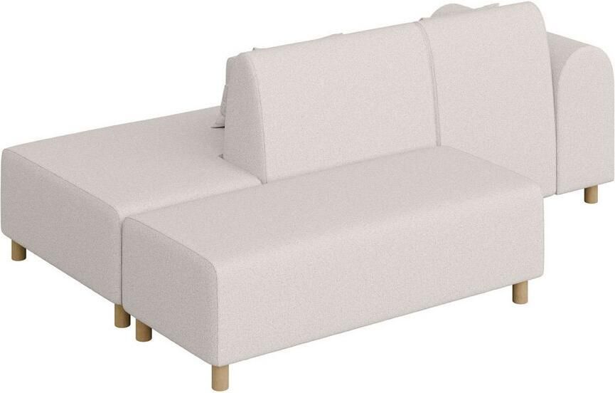 INOSIGN Hoekbank Suyala L-vorm met poef