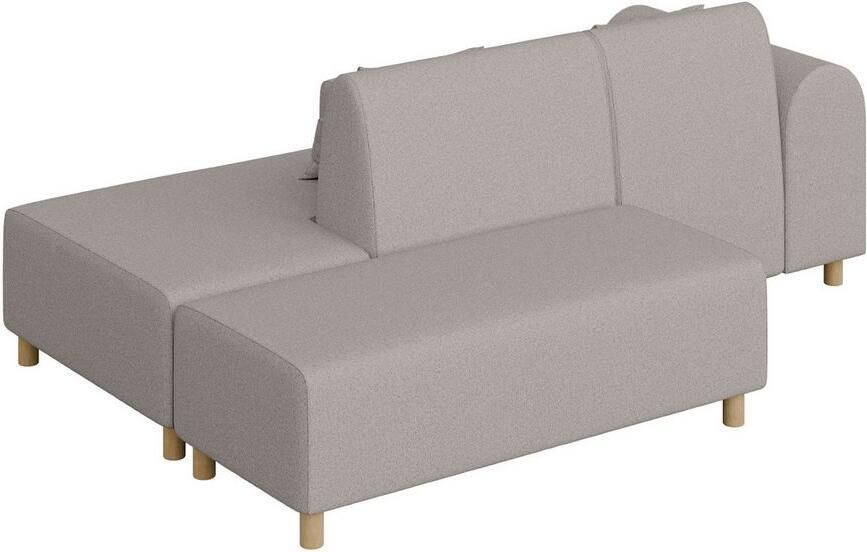 INOSIGN Hoekbank Suyala L-vorm met poef