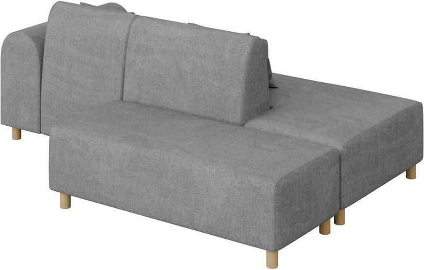 INOSIGN Hoekbank Suyala L-vorm met poef