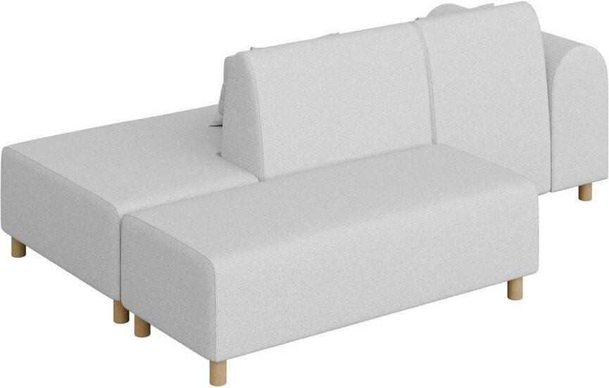 INOSIGN Hoekbank Suyala L-vorm met poef