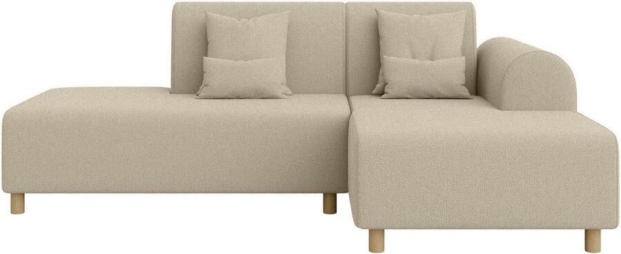 INOSIGN Hoekbank Suyala L-vorm met poef