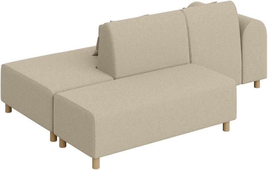 INOSIGN Hoekbank Suyala L-vorm met poef