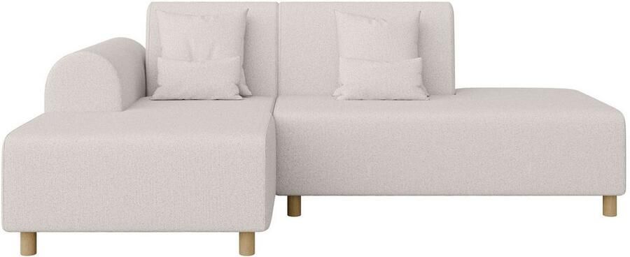 INOSIGN Hoekbank Suyala L-vorm met poef