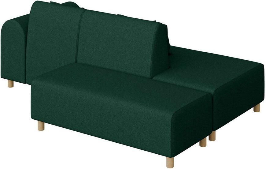 INOSIGN Hoekbank Suyala L-vorm met poef