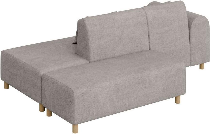 INOSIGN Hoekbank Suyala L-vorm met poef