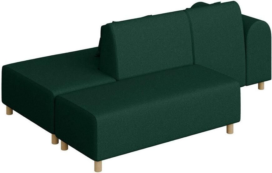 INOSIGN Hoekbank Suyala L-vorm met poef