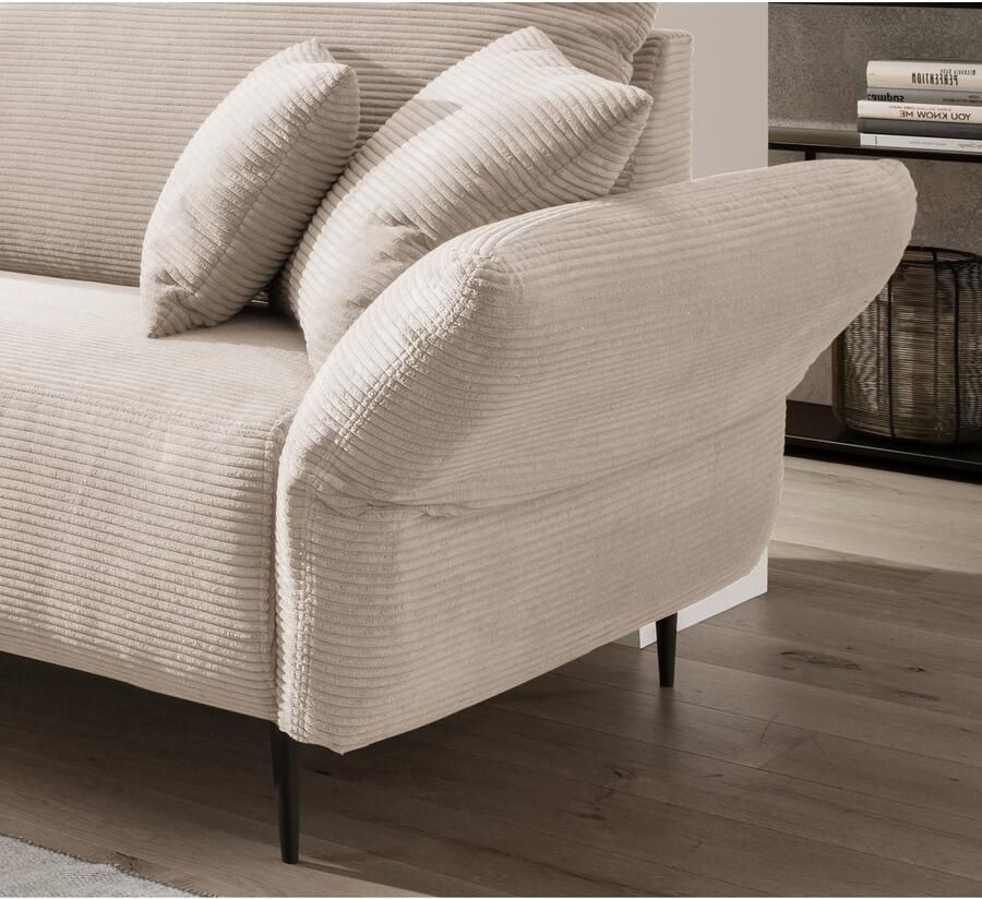 INOSIGN Hoekbank Vanilla L-vorm Armleuningfunctie