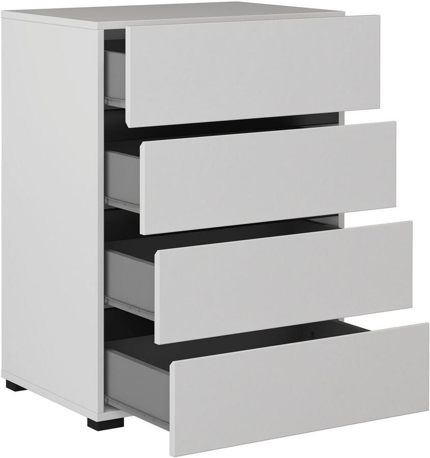 INOSIGN Kast Cross Breedte 60 cm moderne greeploze sideboard 4 lades