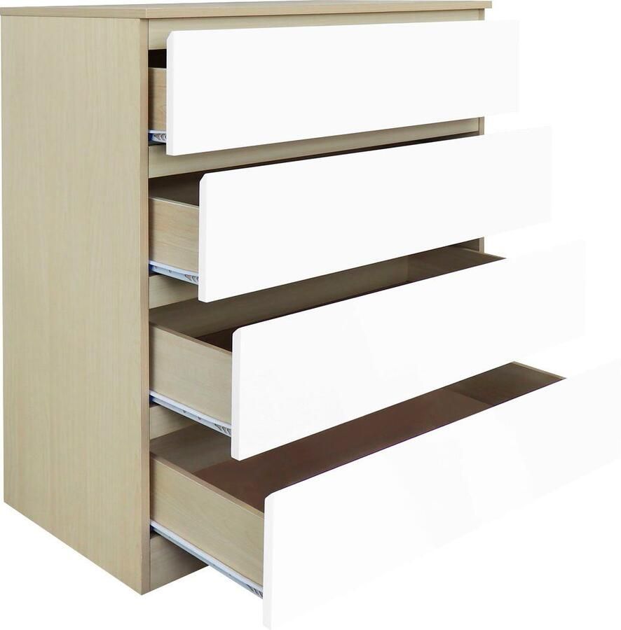 Artistiq Living Artistiq Ladekast Youba Met 4 laden Naturel Wit