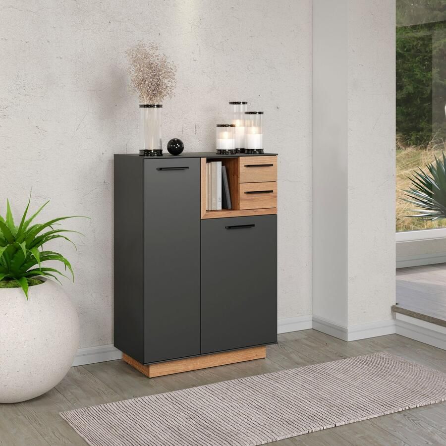 INOSIGN Kast Premont Afm. BxHxD ca.: 80x113x40 cm soft-closetechniek kapstokken schoenenkast (1 stuk)