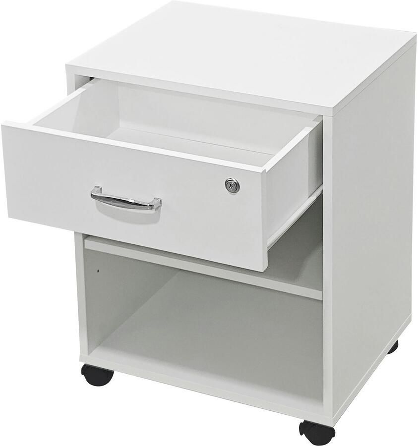 INOSIGN Kastje op wieltjes Dranoel Kantoorcontainer afsluitbaar metalen handgreep breedte 45 cm