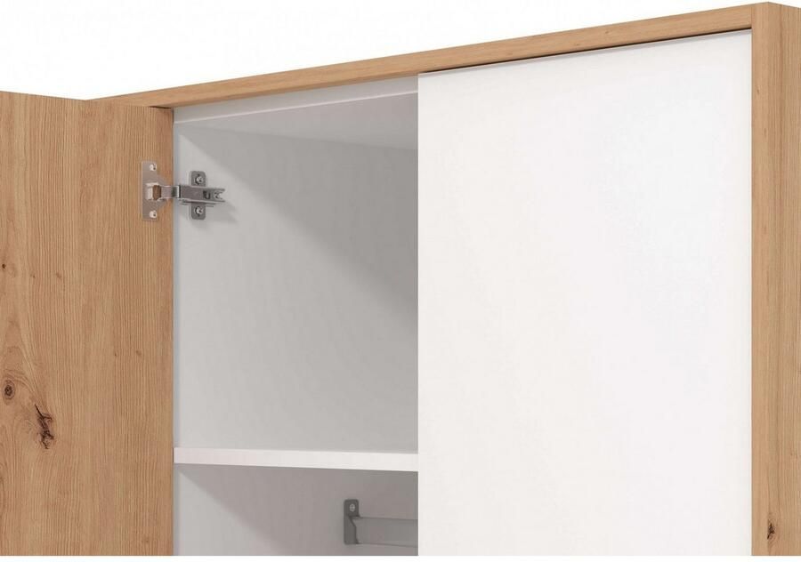 INOSIGN Kledingkast Varadero 2 moderne kleurcombinaties met zwarte handgrepen met 1 spiegeldeur in de breedtes 119 en 157 cm fsc-gecertificeerd