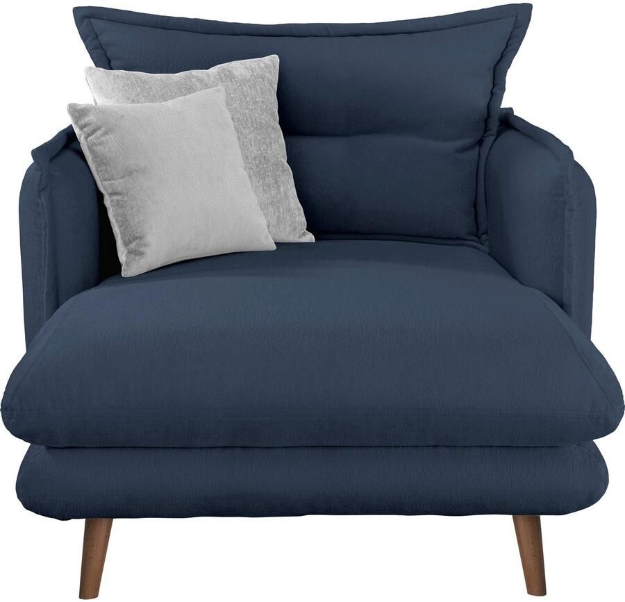 INOSIGN Loveseat LAZIO moderne fauteuil met een comfortabele bekleding 2 stuks decoratieve sierkussens