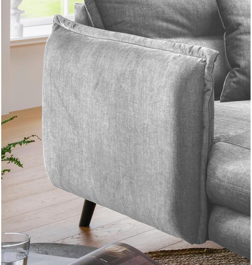 INOSIGN Loveseat LAZIO moderne fauteuil met een comfortabele bekleding 2 stuks decoratieve sierkussens