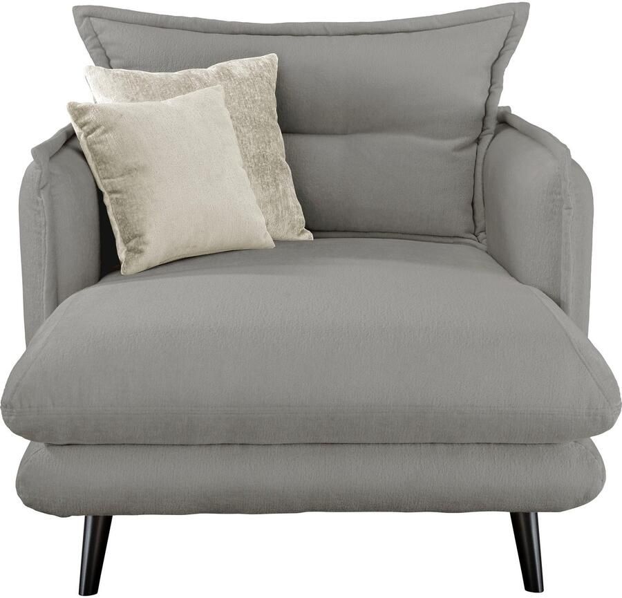 INOSIGN Loveseat LAZIO moderne fauteuil met een comfortabele bekleding 2 stuks decoratieve sierkussens