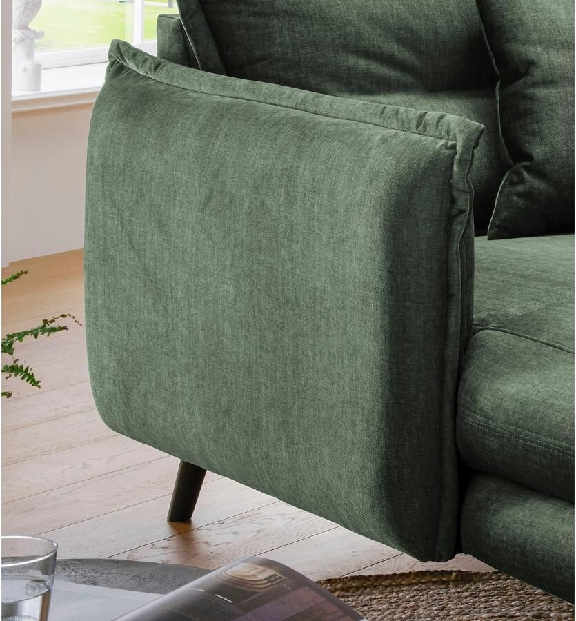 INOSIGN Loveseat LAZIO moderne fauteuil met een comfortabele bekleding 2 stuks decoratieve sierkussens