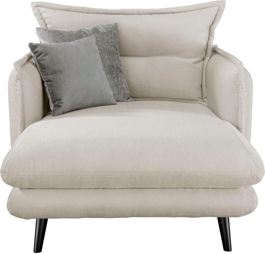 INOSIGN Loveseat LAZIO moderne fauteuil met een comfortabele bekleding 2 stuks decoratieve sierkussens