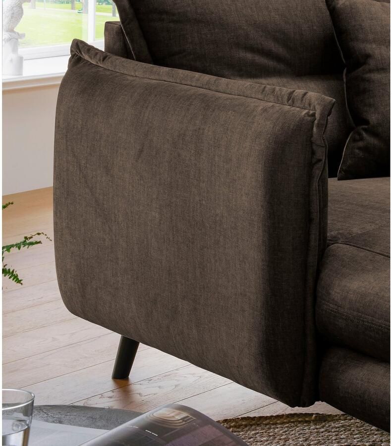 INOSIGN Loveseat LAZIO moderne fauteuil met een comfortabele bekleding 2 stuks decoratieve sierkussens