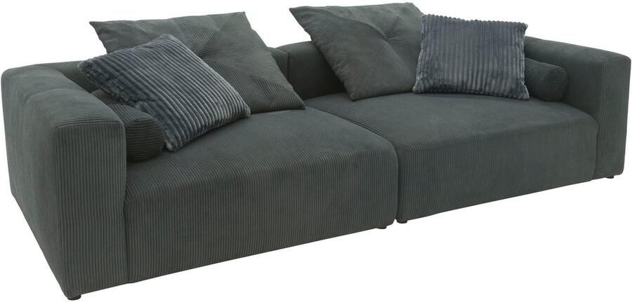 INOSIGN Megabank Suyana met binnenvering bxdxh: 304x135x69 cm sierkussen + kussenrollen