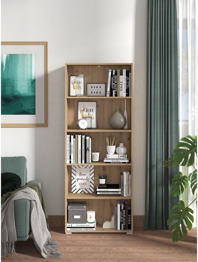 INOSIGN Ordnerrek Tomar 5 Boekenkast met veel opbergruimte afmetingen (bxdxh): 70 x 24 5 x 176 5 cm