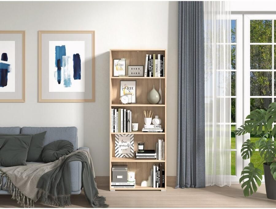 INOSIGN Ordnerrek Tomar 5 Boekenkast met veel opbergruimte afmetingen (bxdxh): 70 x 24 5 x 176 5 cm